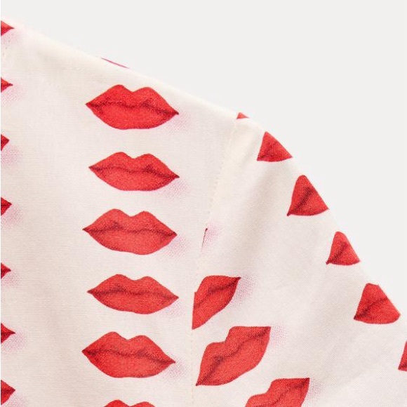 NWT ZARA ZW COLLECTION SKATER PRINTED DRESS - Picture 7 of 13